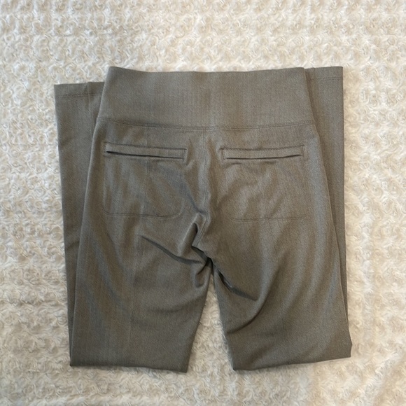 Never worn. Athleta khaki work pants. Size MT. Flare. Super soft and stretchy. - Picture 6 of 6
